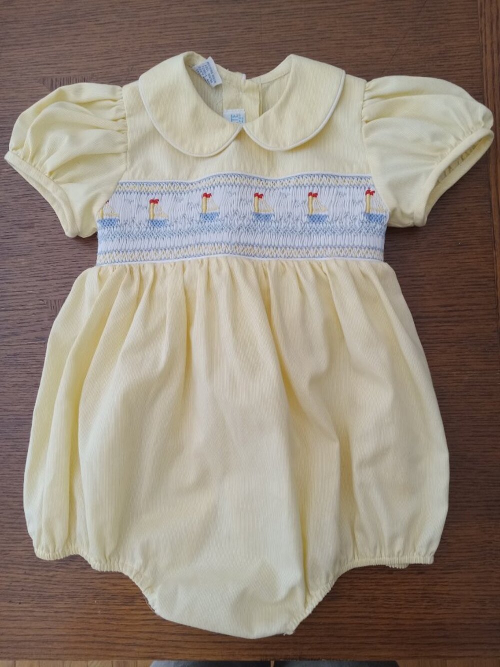 Hand Smocked Romper 12 Months